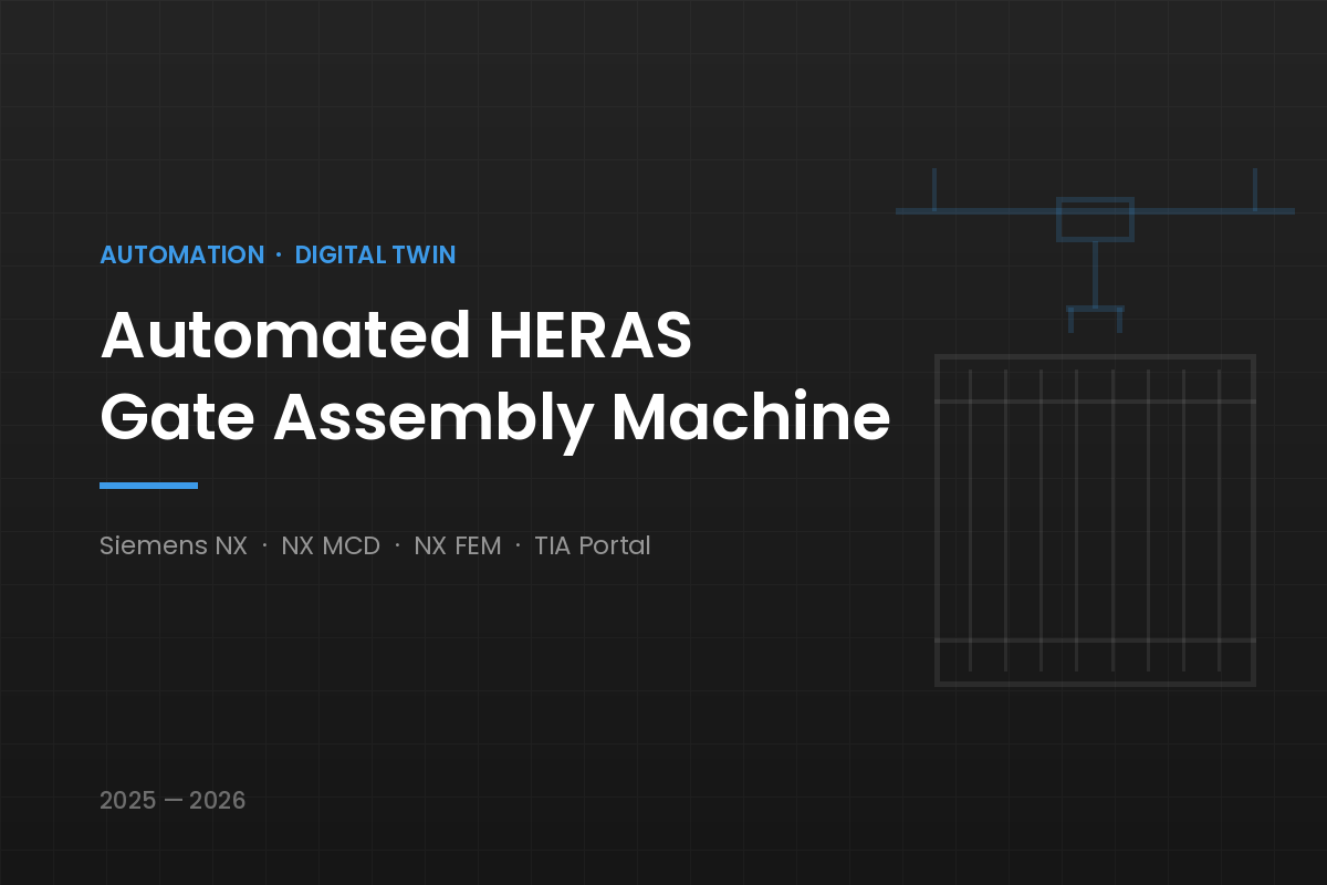 Automated HERAS gate assembly machine