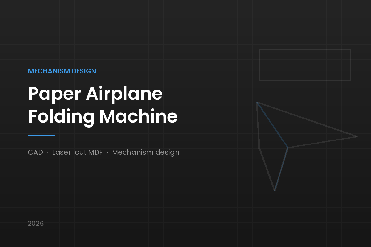 Paper airplane folding machine
